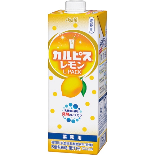 カルピス カルピスレモン Lパック 1L 紙パック(口栓付) 1ケース(6本)