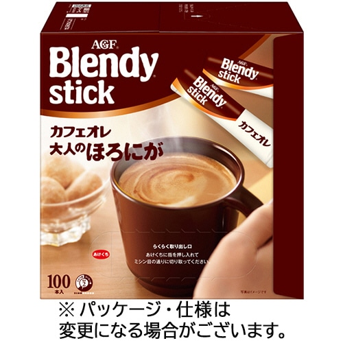 味の素AGF ブレンディ スティック カフェオレ 大人のほろにが 1セット(300本:100本×3箱)