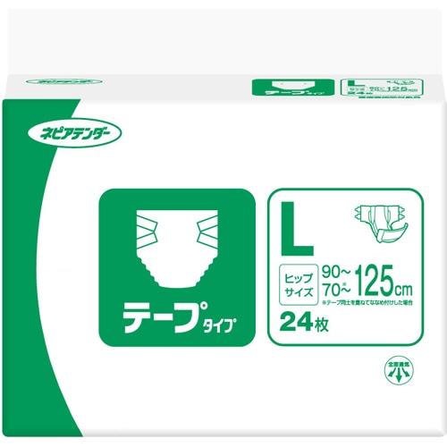 王子ネピア ネピアテンダー テープタイプ L 1セット(72枚:24枚×3パック)