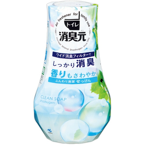 小林製薬 トイレの消臭元 ふんわり清潔せっけん 400mL 1セット(5個)