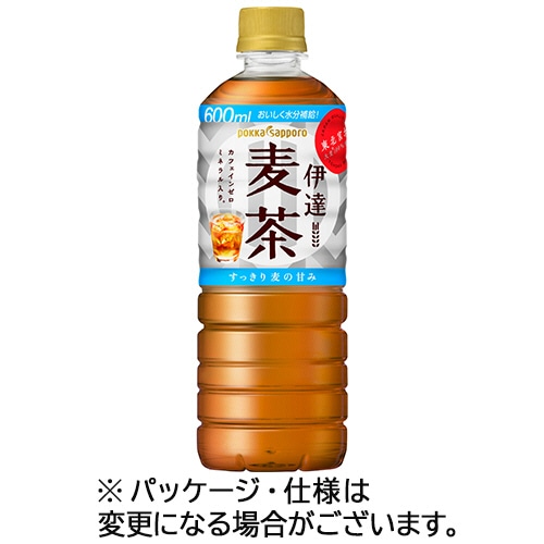 ポッカサッポロ 伊達麦茶 600ml ペットボトル 1ケース(24本)