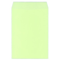 キングコーポレーション カラークラフト封筒 角2 85g/m2 〒枠なし ウグイス 業務用パック 080411 1箱(500枚)