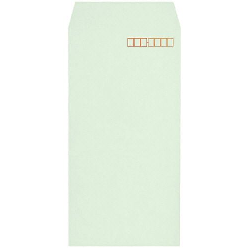 キングコーポレーション カラークラフト封筒 長3 70g/m2 〒枠あり ミズ 業務用パック 080122 1箱(1000枚)
