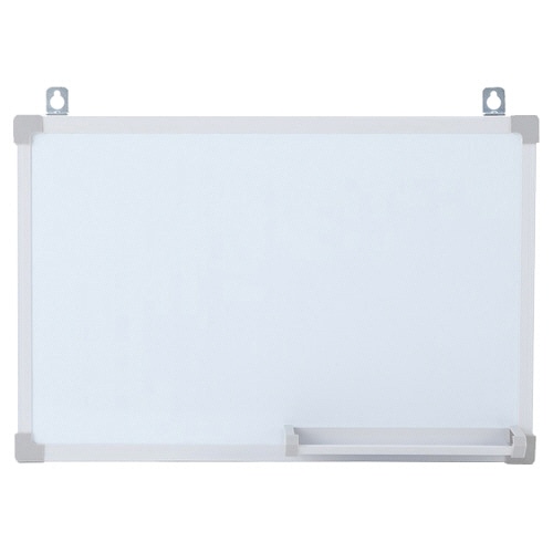 TANOSEE 壁掛け用ホーローホワイトボード 無地 450×300mm タテ・ヨコ兼用 1枚