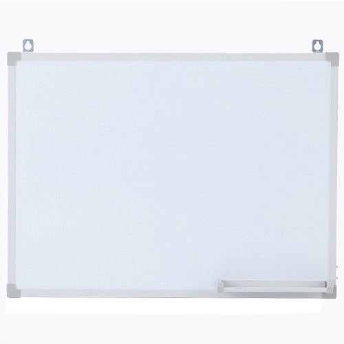 TANOSEE 壁掛け用ホーローホワイトボード 無地 600×450mm タテ・ヨコ兼用 1枚