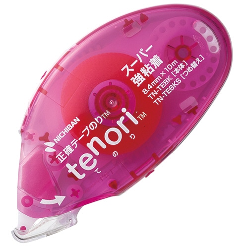 ニチバン テープのり tenori 強粘着パワータイプ 本体 8.4mm×10m TN-TE8K 1個