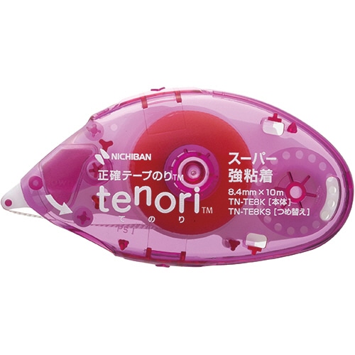 ニチバン テープのり tenori 強粘着パワータイプ 詰替用 8.4mm×10m TN-TE8KS 1個
