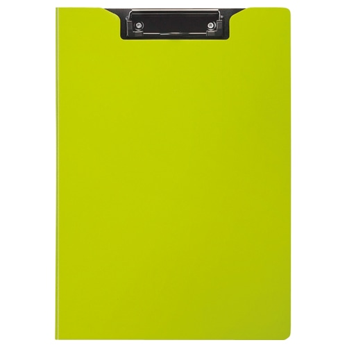TANOSEE クリップファイル A4タテ グリーン 1枚