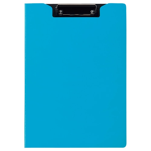 TANOSEE クリップファイル A4タテ ライトブルー 1枚