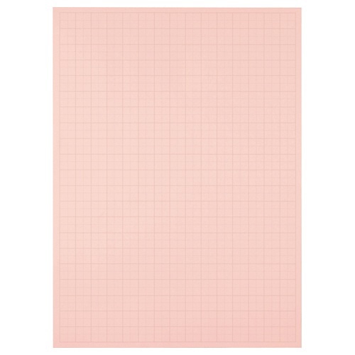 TANOSEE 模造紙(プルタイプ) 本体 788×1085mm 50mm方眼 ピンク 1ケース(20枚)