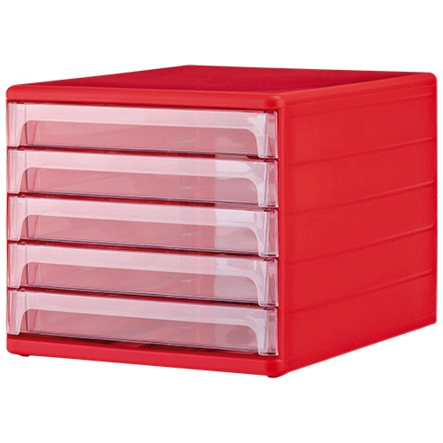 山田化学 レターケース A4タテ 5段 ピンク SH-L5-CP 1台