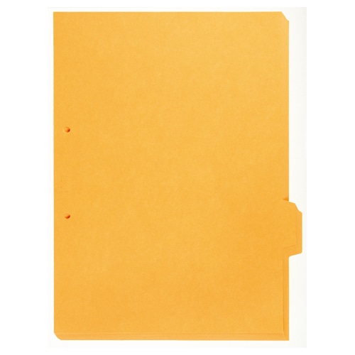 キングジム カラーインデックス A4タテ 2穴 1色1山 オレンジ 907T20オレ 1パック(20枚)