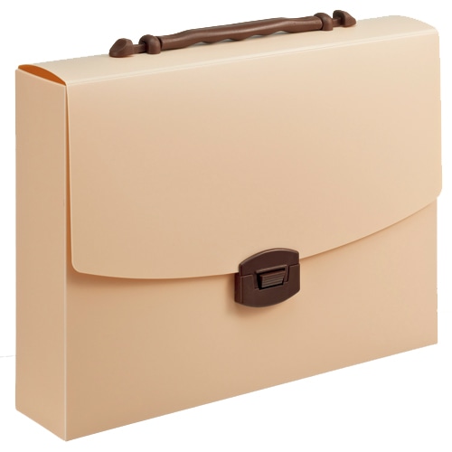 ライオン事務器 キャリングバッグ イロキャリ ミルクティー CA-173MT 1個