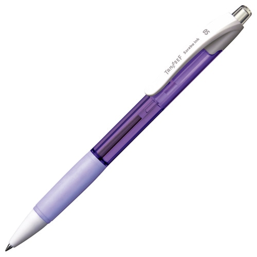 ＴＡＮＯＳＥＥ　ノック式油性ボールペン（なめらかインク）　０．５ｍｍ　黒　（軸色：ラベンダー）　１本