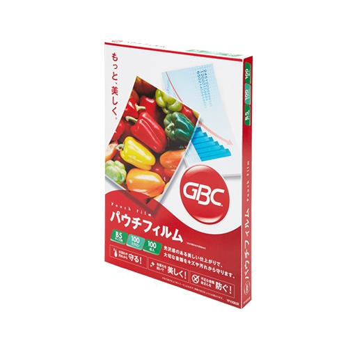 パウチフィルム 100μ B5サイズ 100枚入