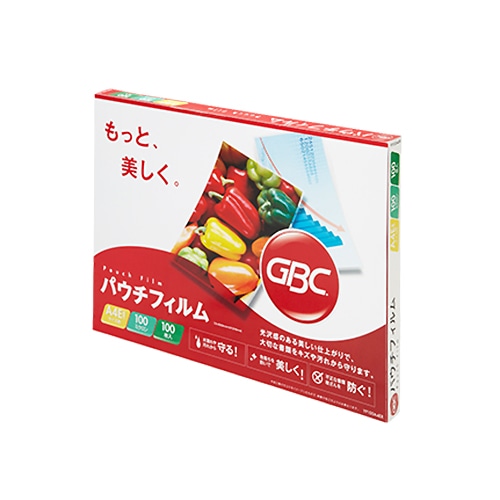 アコ・ブランズ パウチフィルム A4長辺綴じ 100μ YP100A4ER 1パック(100枚)