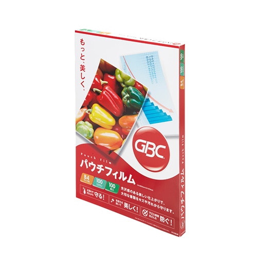 パウチフィルム 100μ B4サイズ 100枚入