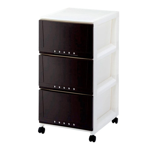 天馬　プロフィックス　ルームケース　幅３４ｃｍ　３段　ブラウン　３４０３ＢＲ　１台