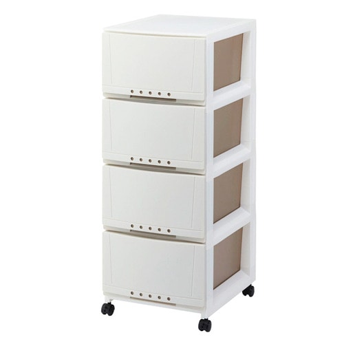 天馬　プロフィックス　ルームケース　幅３４ｃｍ　４段　カプチーノ　３４０４ＣＡＰ　１台