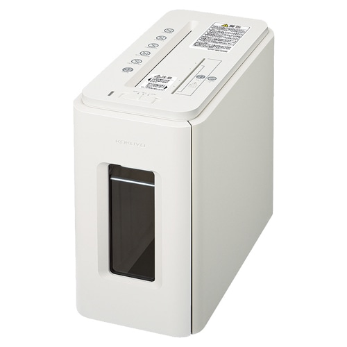 コクヨ デスクサイドマルチシュレッダー(Silent-Duo) A4 クロスカット ノーブルホワイト KPS-MX100W 1台