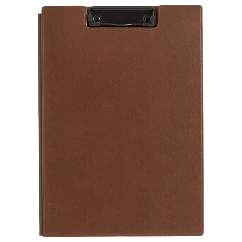 キングジム レザフェス クリップボード A4 茶 1932LF 1枚