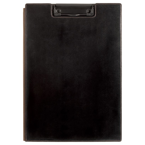 キングジム レザフェス クリップボード A4 黒 1932LF 1枚