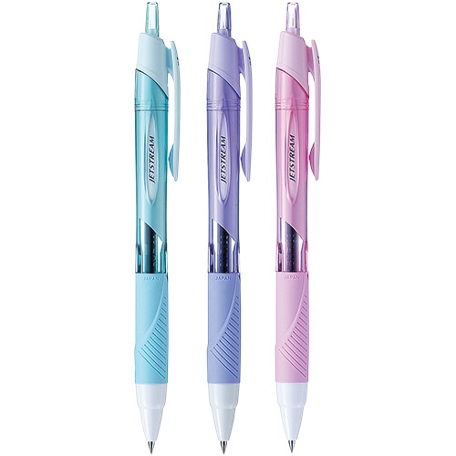 三菱鉛筆 油性ボールペン ジェットストリーム 0.38mm 黒 カラー軸 アソート(3色各1本) SXN15038.3C 1パック