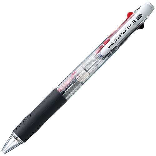 三菱鉛筆 ジェットストリーム 3色ボールペン 0.38mm (軸色:透明) SXE340038.T 1本