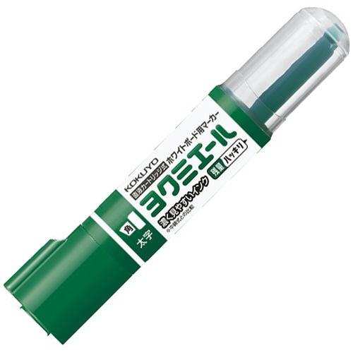 コクヨ ホワイトボード用マーカー ヨクミエール 太字・角芯 緑 PM-B513NG 1本
