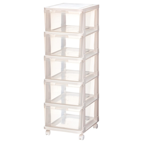 サンカ クリアチェスト B4タテ 5段 組立式 AC-05WH 1台