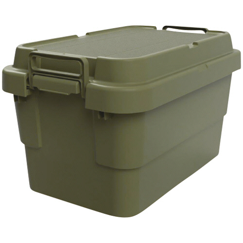ＴＲＵＳＣＯ　トランクカーゴ　フラット天板仕様　５０Ｌ　オリーブドラブ（ОＤ色）　ＯＤＣＦ－５０　１台