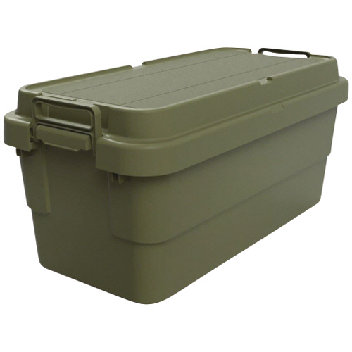 ＴＲＵＳＣＯ　トランクカーゴ　フラット天板仕様　７０Ｌ　オリーブドラブ（ОＤ色）　ＯＤＣＦ－７０　１台