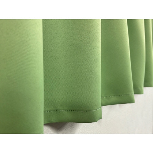 ユニベール　カーテン　ベルーイ　幅１０００×長さ１３５０ｍｍ　グリーン　１パック（２枚）