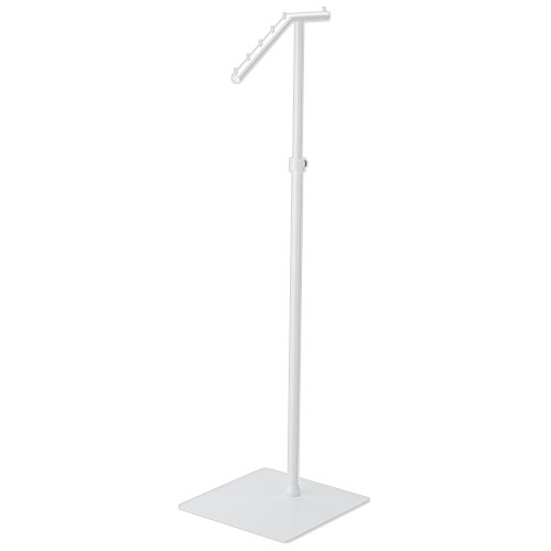 店研創意　ストア・エキスプレス　傾斜ハンガーラック　ホワイト　１台