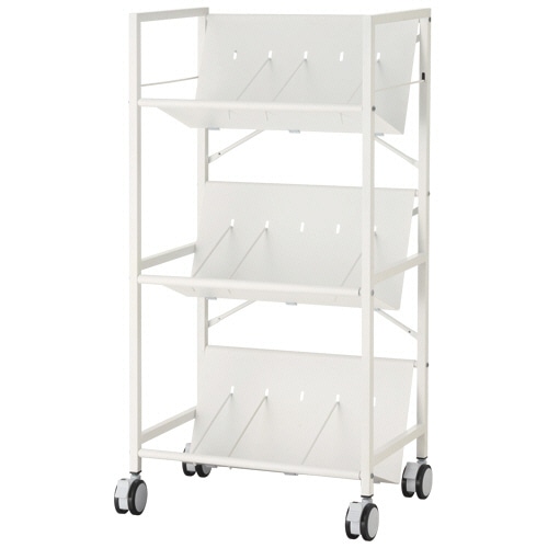ガイアエデュケーション　ファイルワゴン　３段　ホワイト　ＧＥＦＣ２－ＦＷＷ－３Ｈ　１台