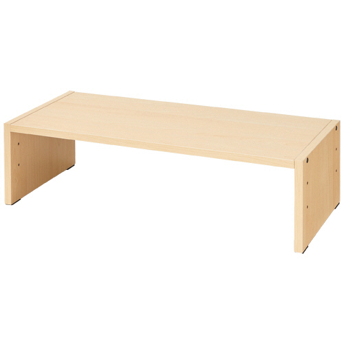 ＴＡＮＯＳＥＥ　木製机上台　高さ調整付　幅６００ｍｍ　ナチュラル　１台