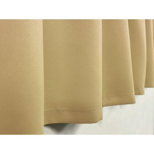 ユニベール　防炎　１級遮光　ドレープカーテン　ベルーイ　幅１０００×長さ１２００ｍｍ　ベージュ　１パック（２枚）