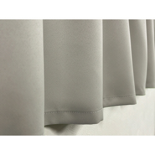 ユニベール　防炎　１級遮光　ドレープカーテン　ベルーイ　幅１５００×長さ１７８０ｍｍ　シルバーグレー　１枚