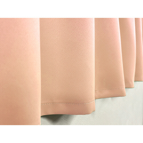 ユニベール　防炎　１級遮光　ドレープカーテン　ベルーイ　幅１０００×長さ１２００ｍｍ　ピーチ　１パック（２枚）