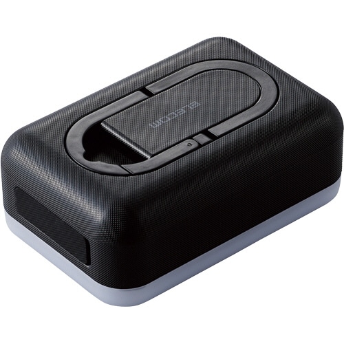 エレコム 防災LED付 モバイルバッテリ 平型 6700mAh ブラック DE-M21L-6700BK 1個