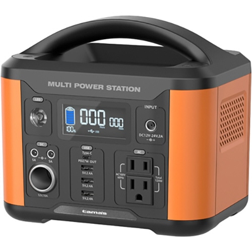 多摩電子工業　ポータブル電源１２０Ｗ　オレンジ　ＴＬ１０８ＯＲ　１台