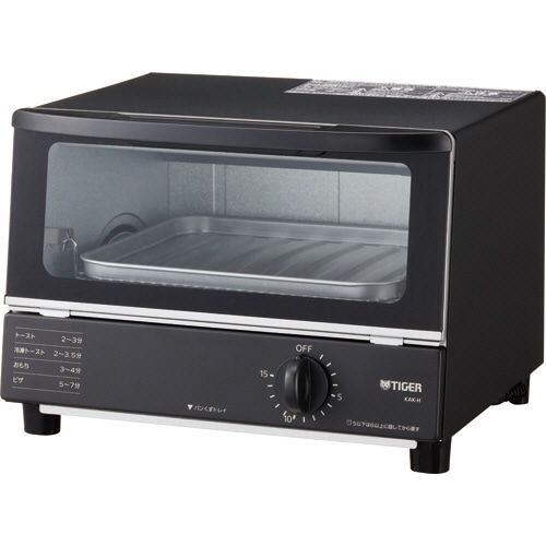 タイガー魔法瓶 オーブントースター<やきたて> ブラック KAK-H100K 1台