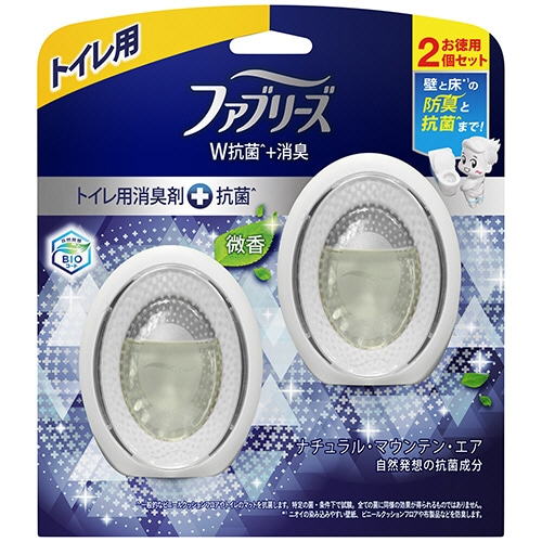 P&G ファブリーズW消臭 トイレ用消臭剤+抗菌 ナチュラル・マウンテン・エア 6ml 1パック(2個)