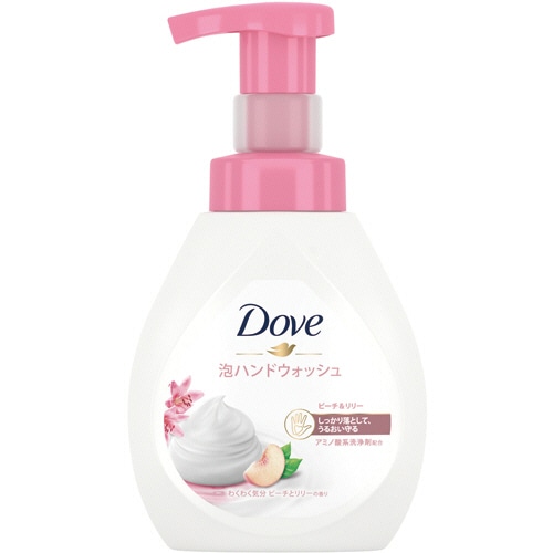 ユニリーバ ダヴ 泡ハンドウォッシュ ピーチ&リリーの香り 本体 240ml 1本