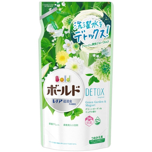 P&G ボールドジェル グリーンガーデン&ミュゲの香り つめかえ用 600g 1パック