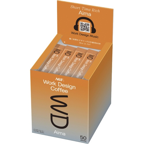 味の素AGF ワークデザインコーヒー インスタントコーヒー あいま 1箱(50本)