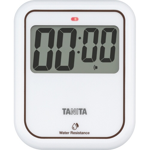 タニタ 非接触タイマー(洗えるタイプ) ホワイト TD-422-WH 1個
