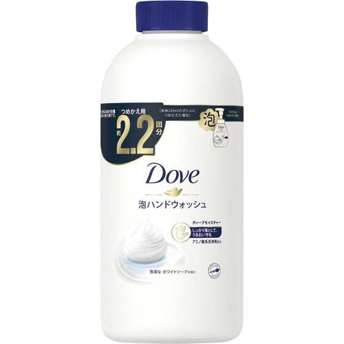 ユニリーバ ダヴ 泡ハンドウォッシュ ホワイトソープの香り つめかえ用 430ml 1個