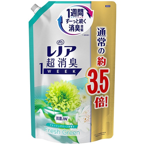 P&G レノア 超消臭1week フレッシュグリーン つめかえ用 超特大 1390ml 1個