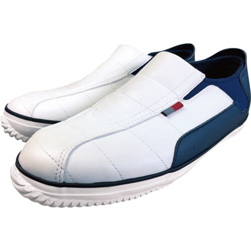 ケイワーク　先芯入　カカトが踏めるスリッポン　セーフティーペコ　ホワイト　Ｓ　ＳＳ－３　１足